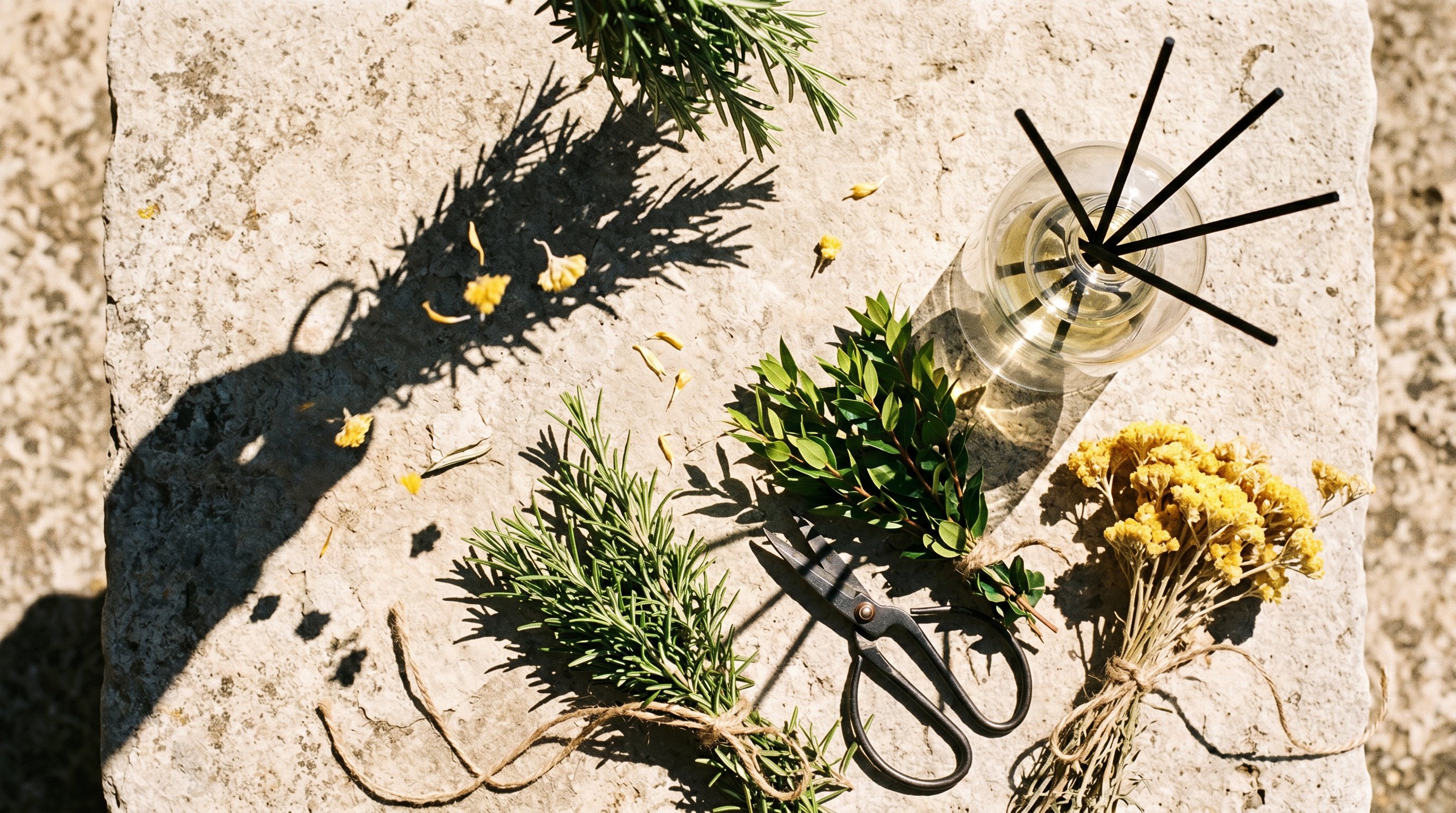 Corsica reed diffuser styled in an interior scene