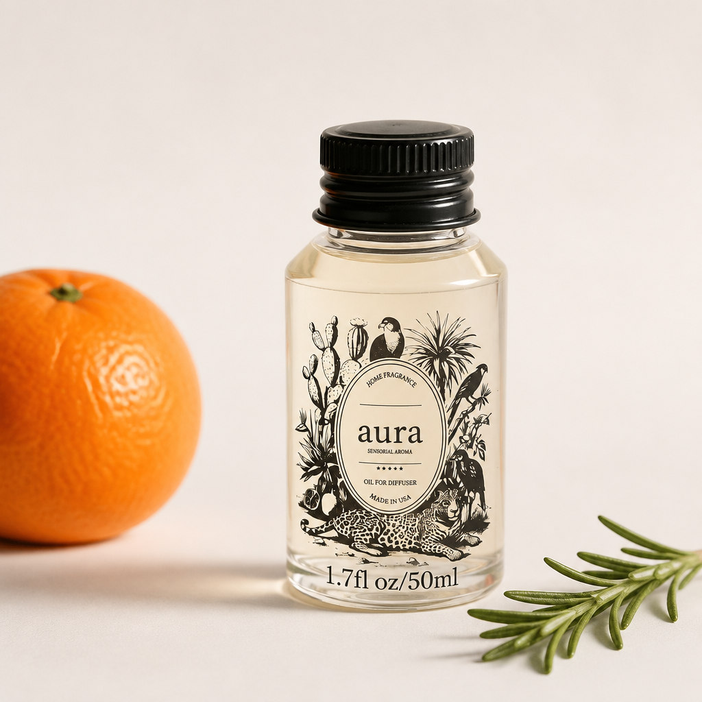 AURA Marseille fragrance oil — 50 mL bottle packshot