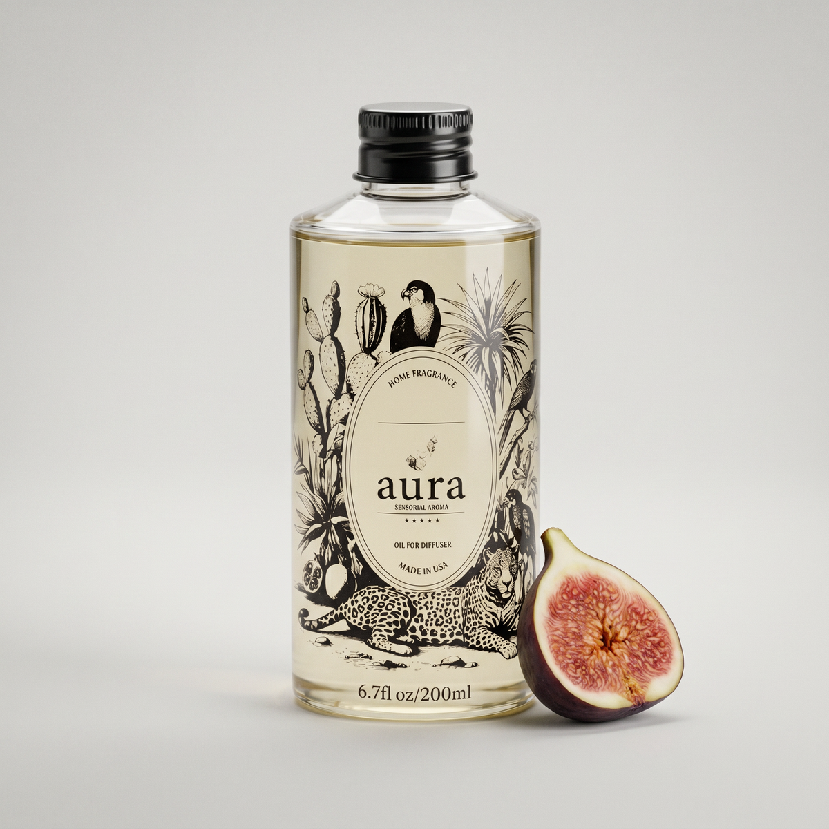 AURA Monaco fragrance oil — 200 mL bottle packshot