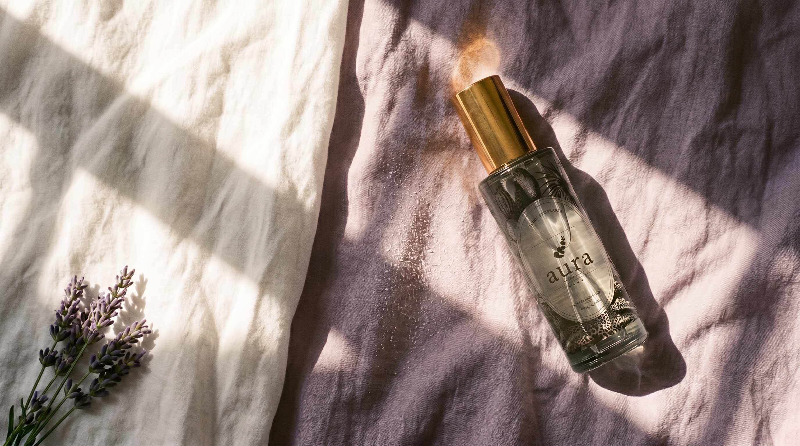 Provence Room & Linen Spray — styled still life