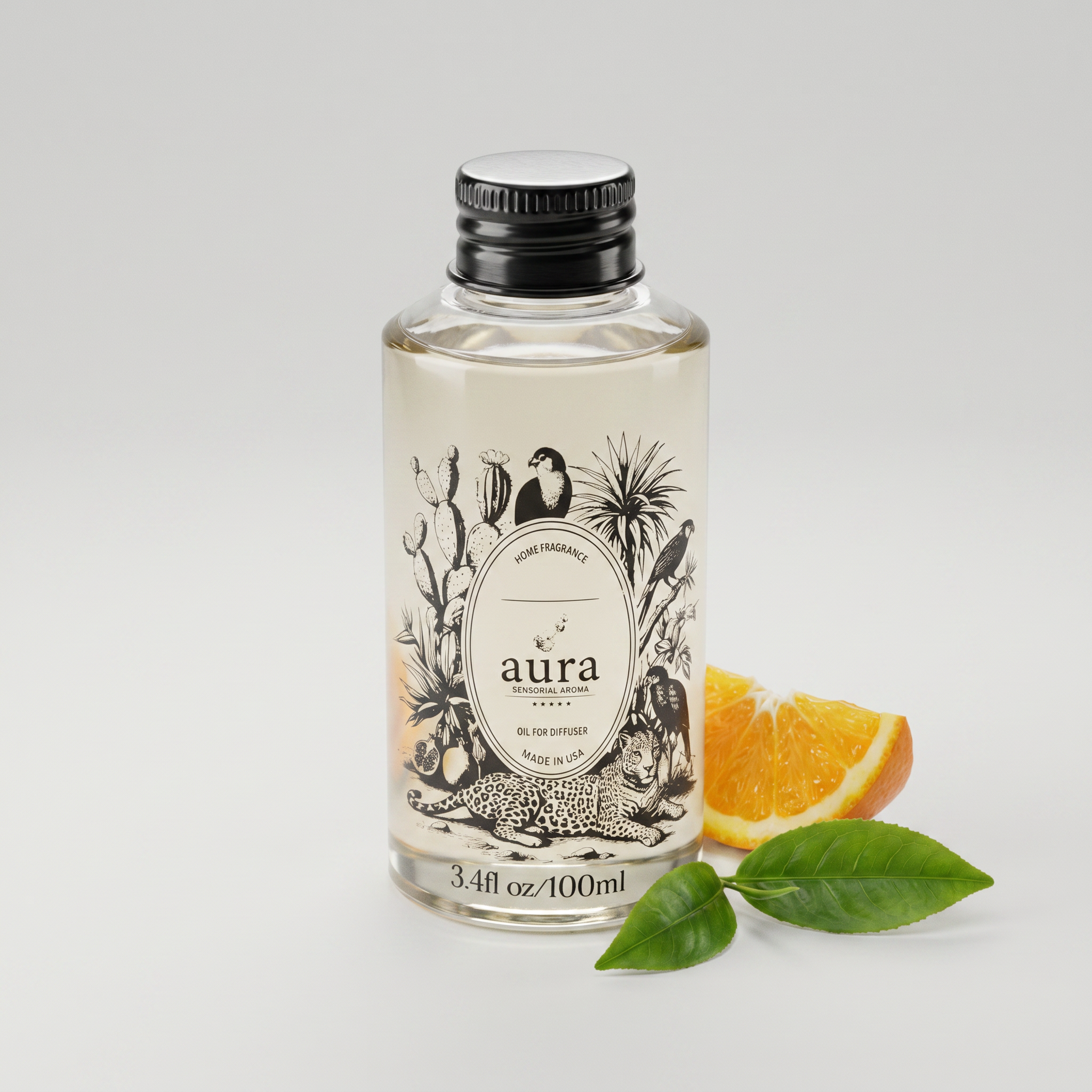AURA Saint Tropez fragrance oil — 100 mL bottle packshot