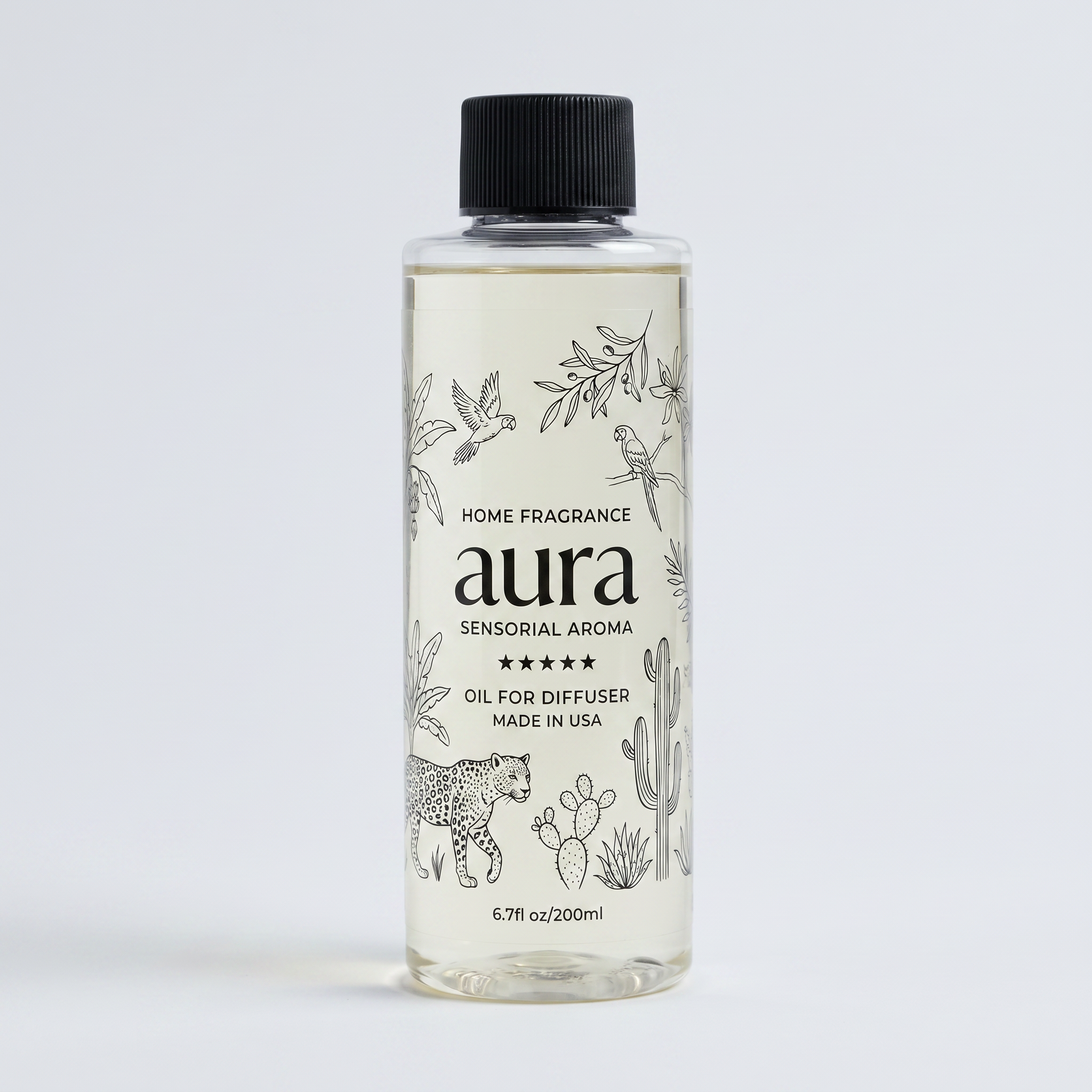 AURA Saint Tropez fragrance oil — 200 mL bottle packshot