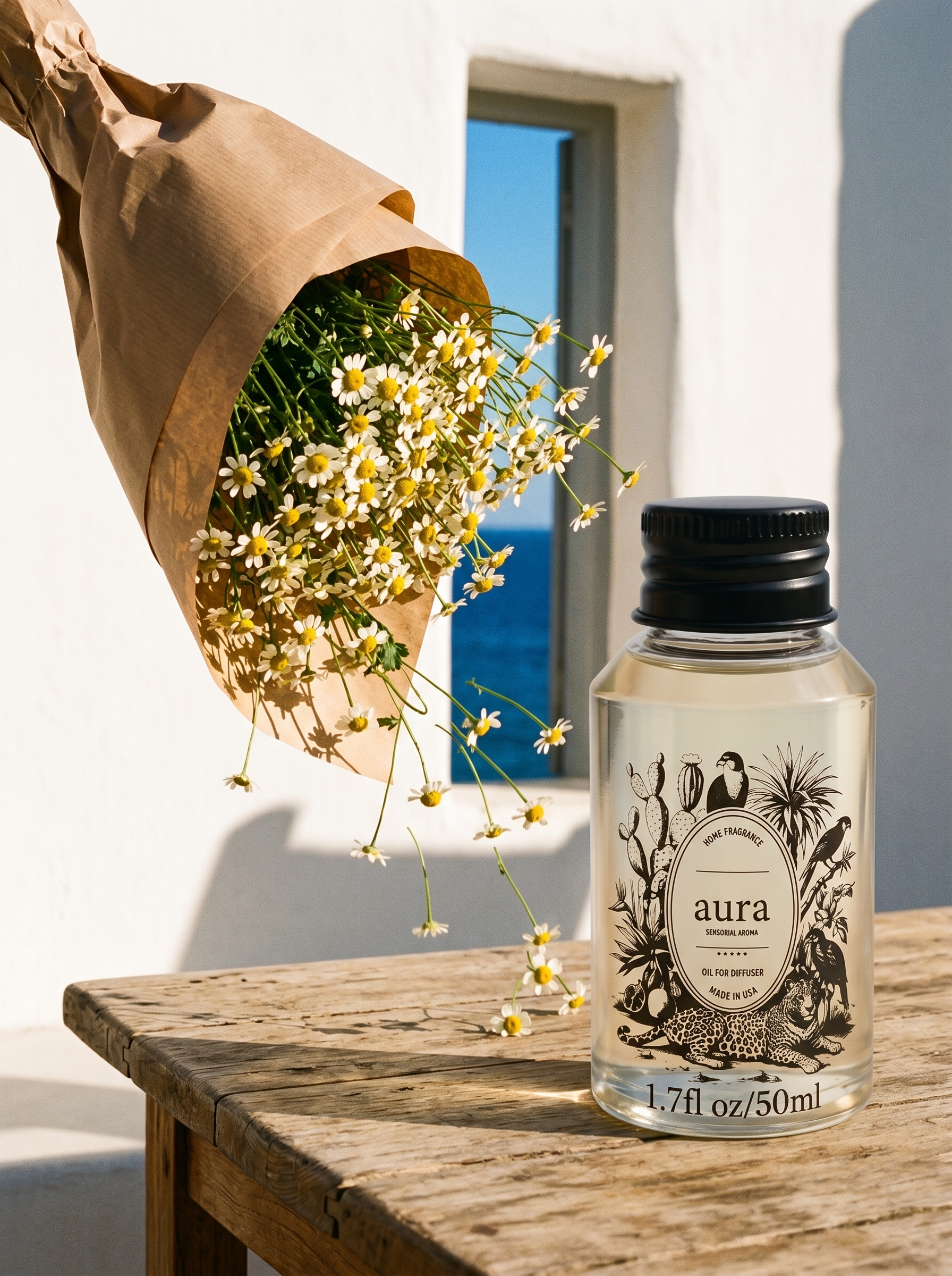 AURA Bella fragrance oil 50 mL — styled scene 2
