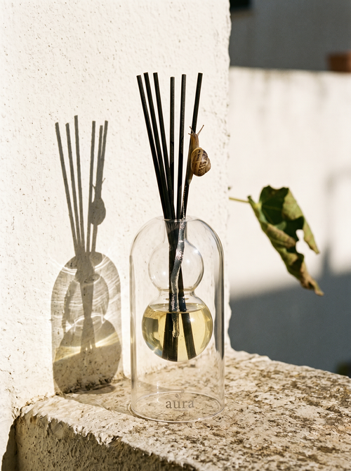 Capri reed diffuser styled in an interior scene