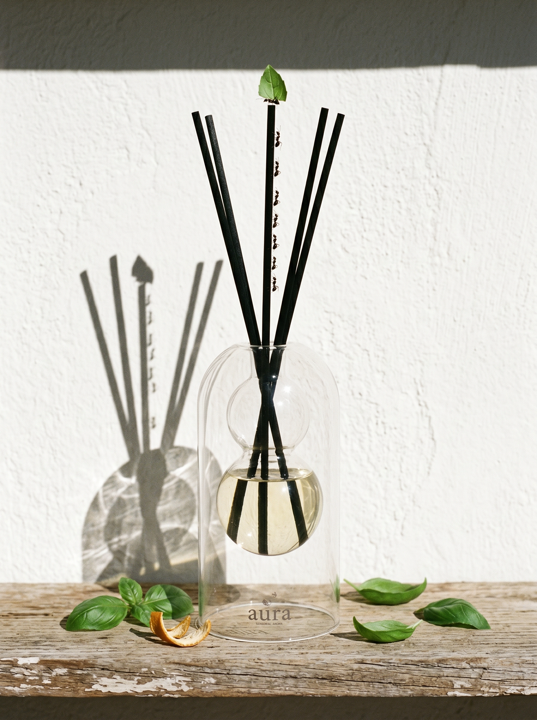 Ponza reed diffuser styled in a second interior scene