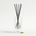 Ponza reed diffuser - glass bottle with rattan reeds, product packshot