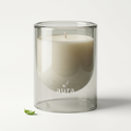 Ponza scented candle - Italian Islands fragrance in smoked glass with ivory wax