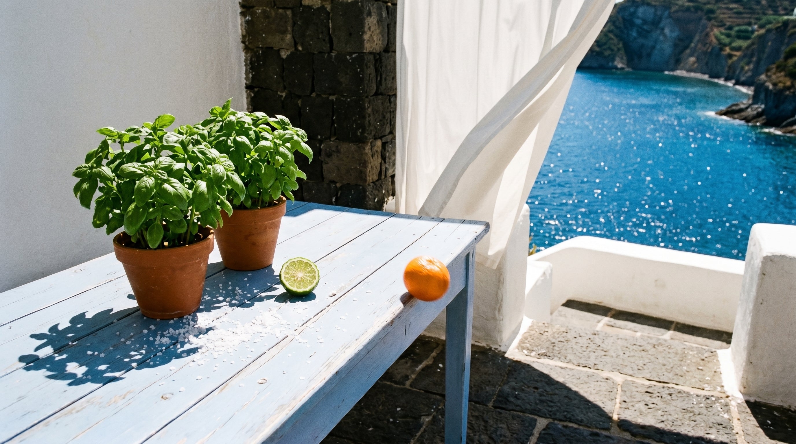 Ponza Room & Linen Spray — landscape inspiring the Ponza fragrance