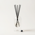 Sardegna reed diffuser - glass bottle with rattan reeds, product packshot
