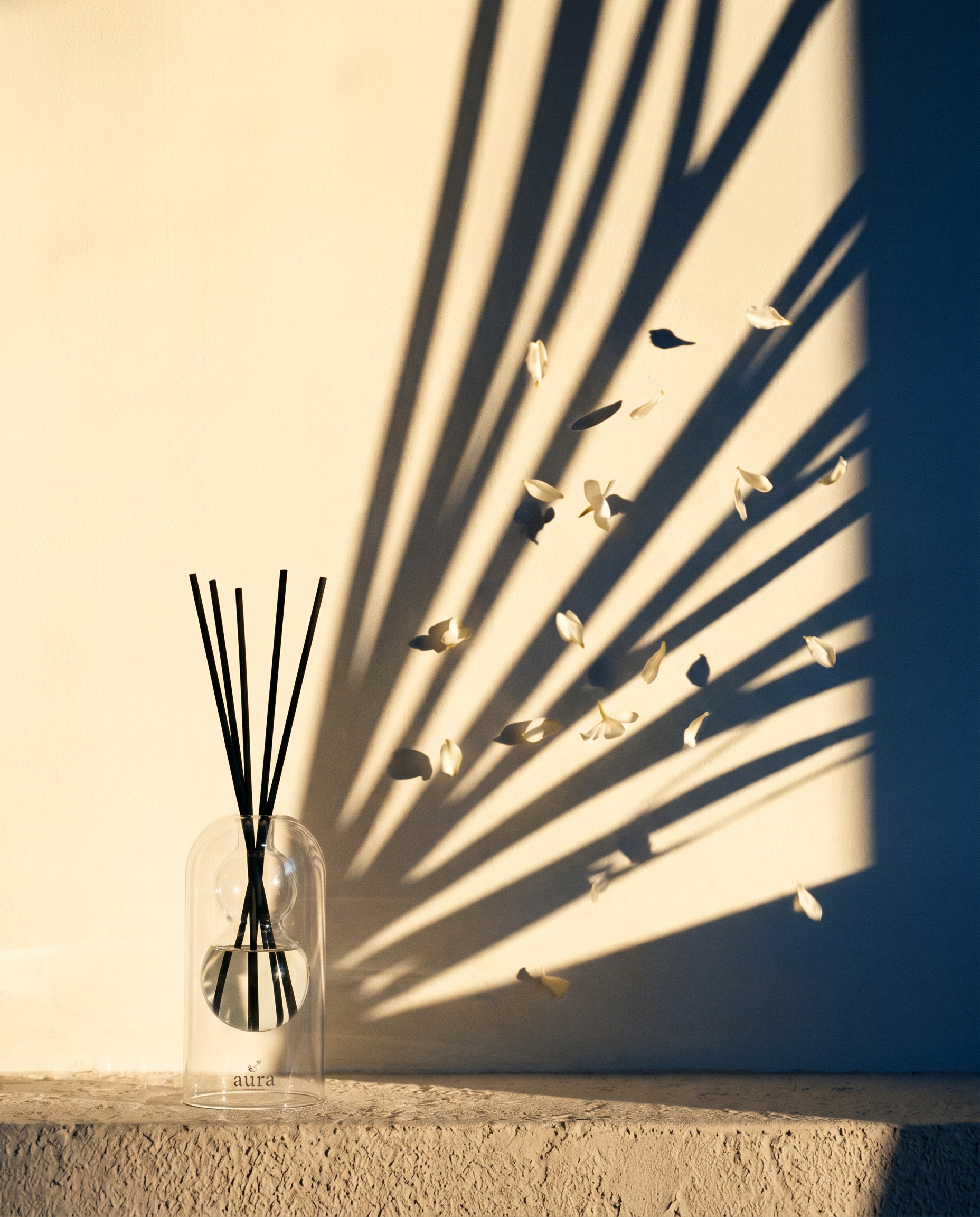 Sicilia reed diffuser styled in an interior scene