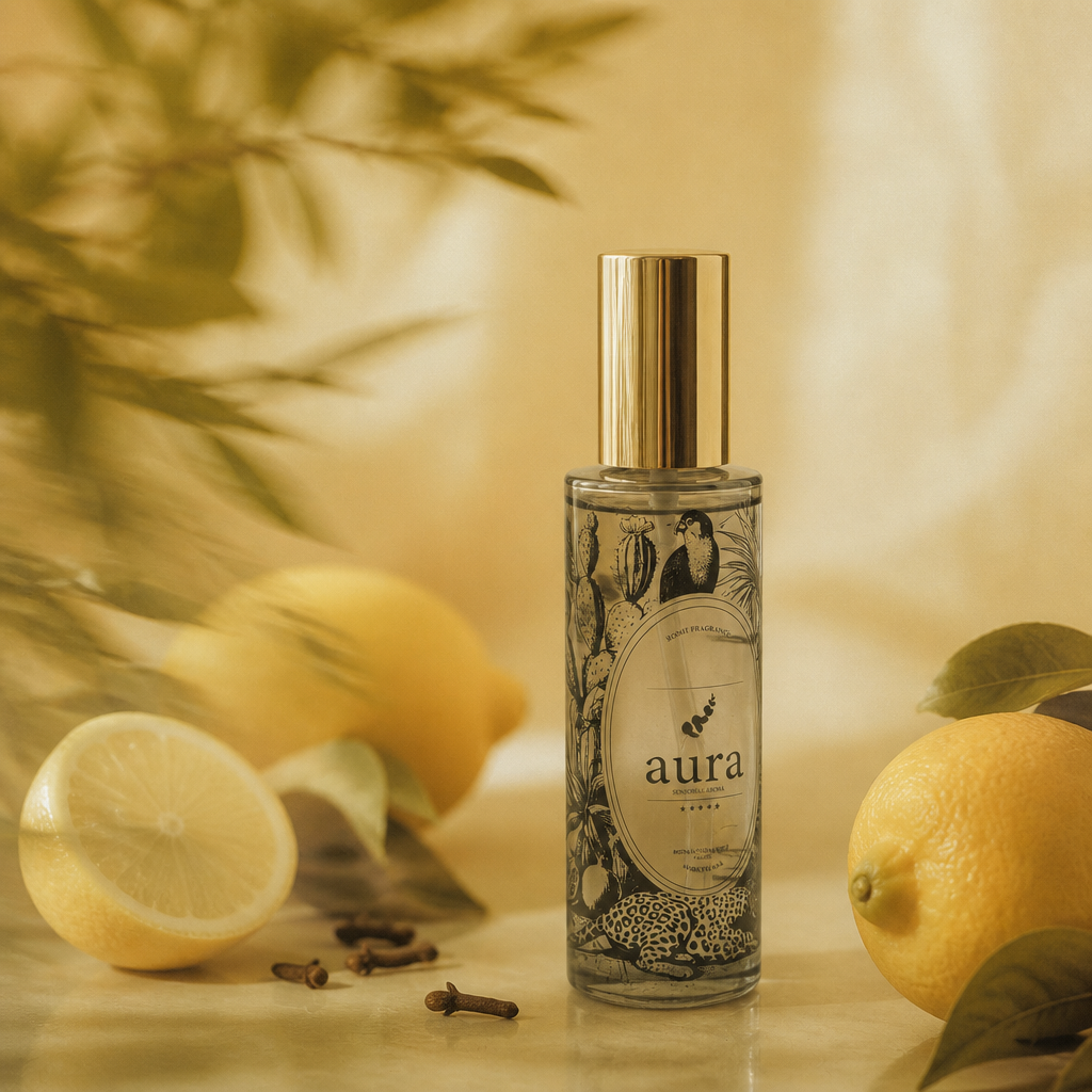 Sicilia Room & Linen Spray styled in an interior scene