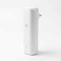 AURA Plug-In scent diffuser in white — three-quarter studio view