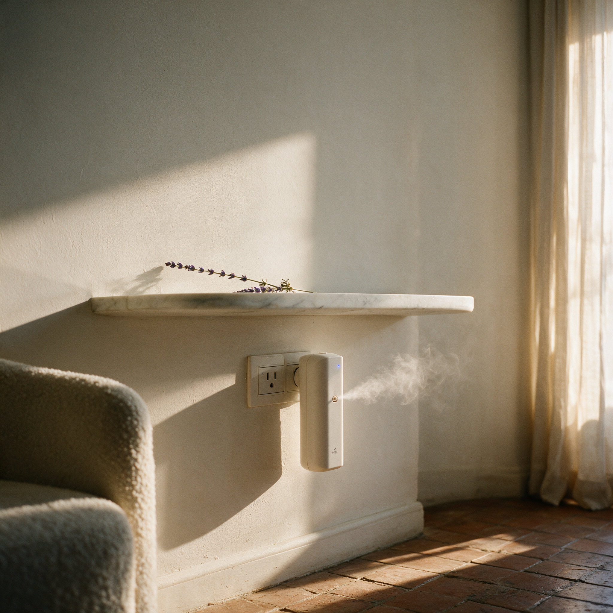 AURA Plug-In in a sunlit living room