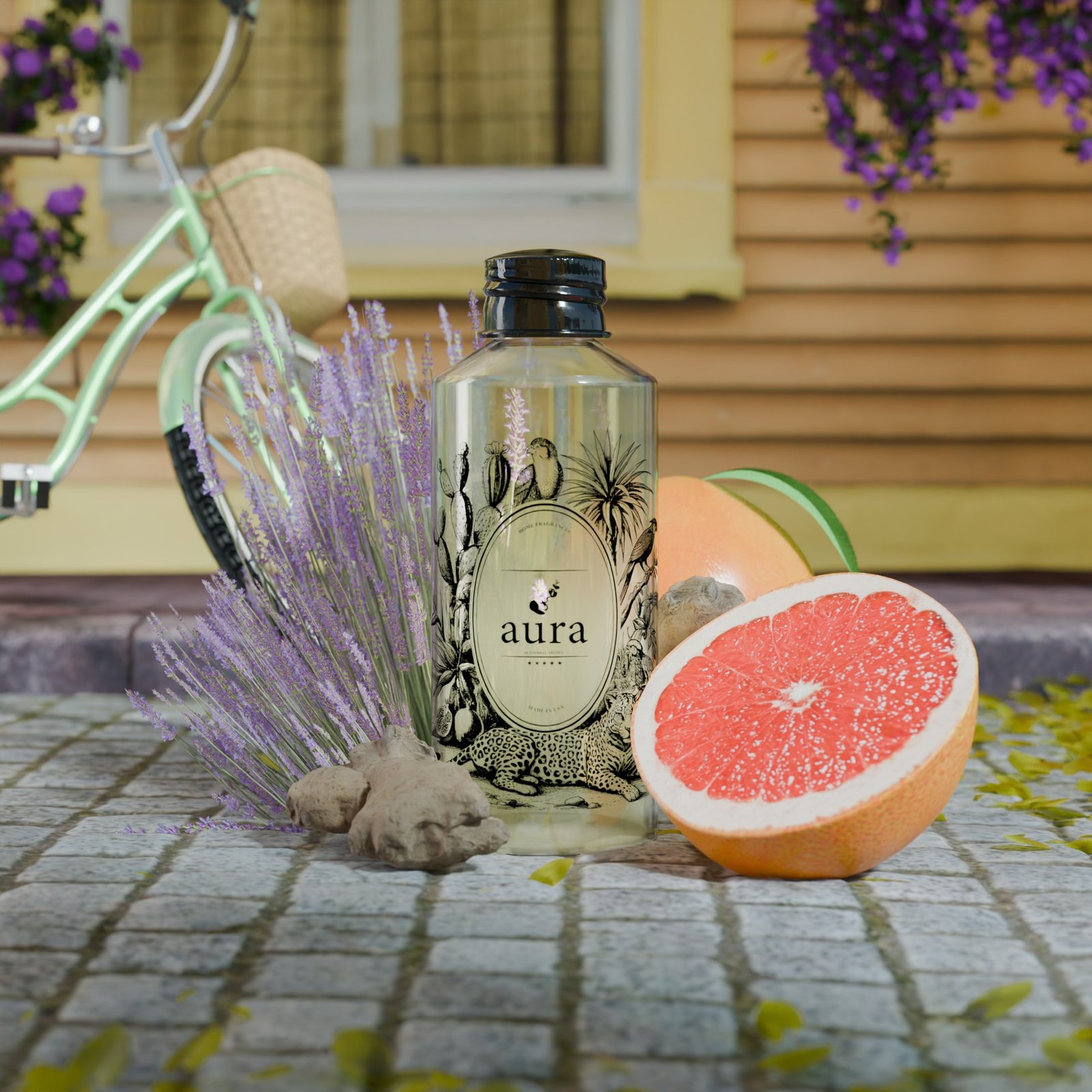 PROVENCE Herbal lavender calms, ginger warms, lemongrass brightens—fresh, soothing, sunlit Provençal ambiance with gentle energy.