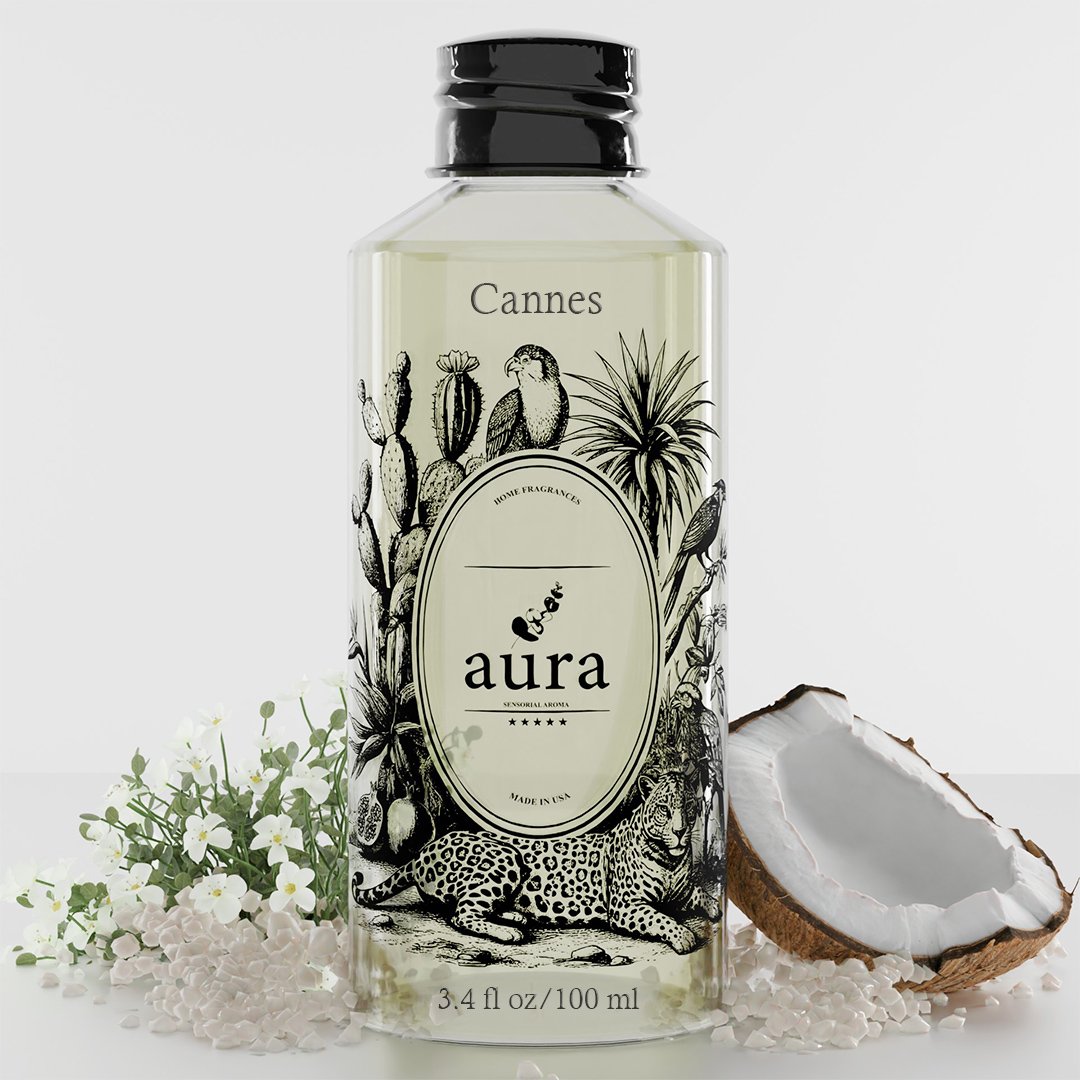 Cannes | Coastal Coconut Veil A breezy Cannes escape—coconut water and sea salt softened by warm labdanum, effortlessly elegant.
