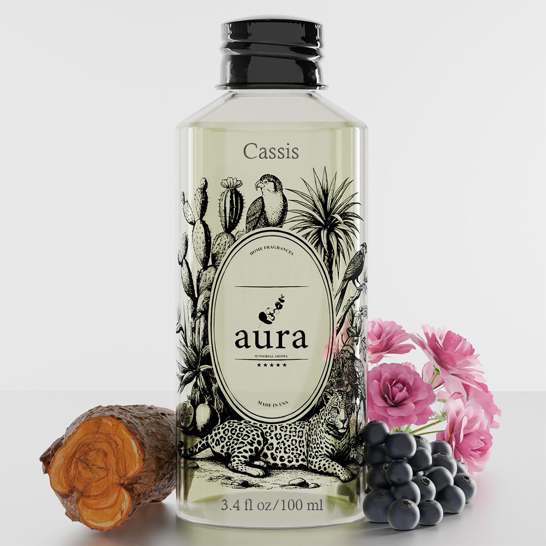 Cassis Home Fragrance Cassis, rose, geranium, and red currant—fresh, floral, and vibrant Mediterranean elegance inspired by Cassis, France.